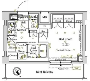 ARKMARK東大井【4階】の間取り