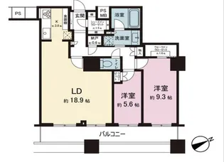 ザ・パークハウス西新宿タワー60【52階】の間取り