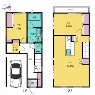 東京都目黒区洗足2【一戸建】の間取り