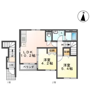メゾン ド 露伴【2階】の間取り