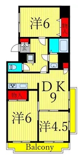 メゾンエスユー【6階】の間取り