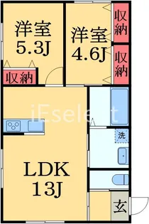 Luce A棟【1階】の間取り