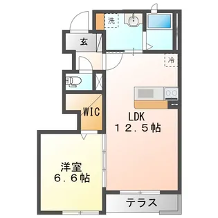 ラピュタ七番館【1階】の間取り