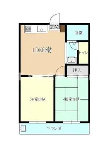 東京都狛江市中和泉3【アパート】の間取り