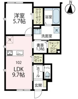 神奈川県藤沢市善行7【アパート】の間取り