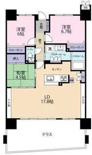 アルファステイツ南田宮【9階】の間取り