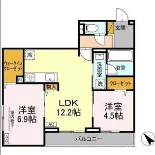 セレミュウ【2階】の間取り