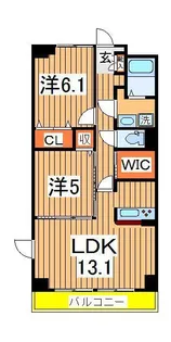 リベラ サンリット カーサ【4階】の間取り
