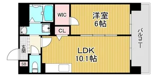 ヴァンヴェール森の宮【4階】の間取り