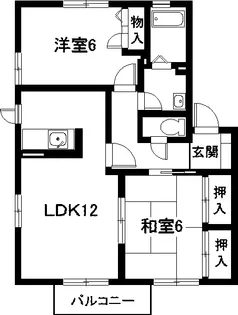 シェソワ一色 弐番館【2階】の間取り
