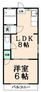 ポルシェ玉川学園【1階】の間取り