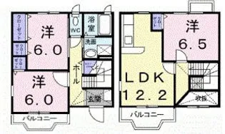 ルミネッセンス B【1階】の間取り