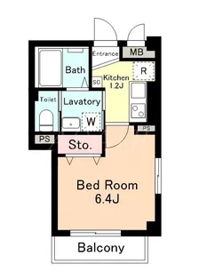 ハマサンビル【3階】の間取り