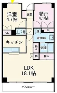 メゾンアイ【4階】の間取り