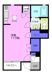 カーサ・アルスール【1階】の間取り