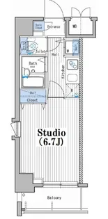 ガーラ・シティ深川扇橋【8階】の間取り