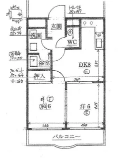クレール大澤【1階】の間取り