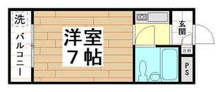 ハイツ當里家パートII【3階】の間取り