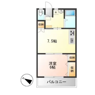 千束フラット【1階】の間取り