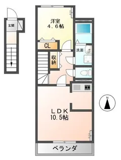 エスポワール・アヴェニール【2階】の間取り