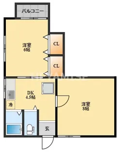 ガーデンハウス片淵【2階】の間取り