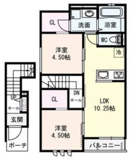 TSUNAGU【2階】の間取り