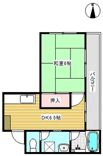 サンライズマンション【2階】の間取り