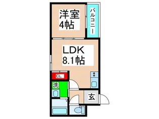 F asecia Caro【1階】の間取り