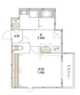 (仮称)足立区谷中メゾン【2階】の間取り