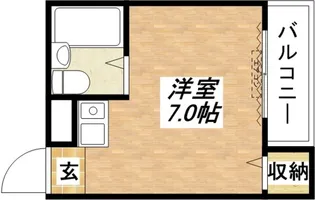 ハピネス平野【5階】の間取り