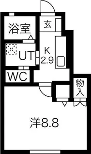 ルーブル大沼II【1階】の間取り