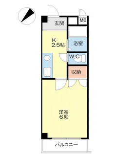 オレンジ・ハウス【1階】の間取り