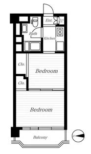 ヴィラ桜ヶ丘【2階】の間取り
