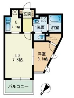 ビエネスタ千代県庁口【6階】の間取り