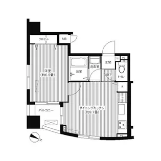 コート・フェリシア【6階】の間取り