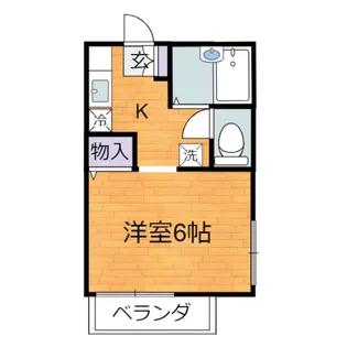 ハイツ小高【1階】の間取り