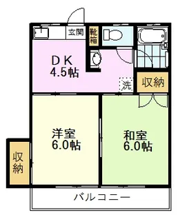 ハイツKM【1階】の間取り