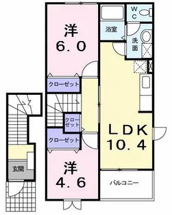Rosemary【2階】の間取り