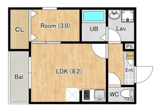 ジーメゾン八王子散田【2階】の間取り