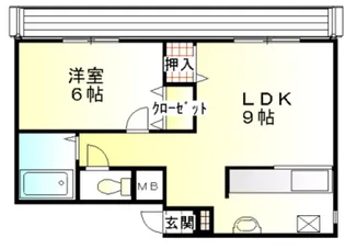 コーポグリーンヒル【4階】の間取り