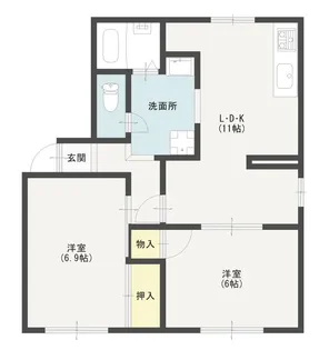 リブルフレグランスI【2階】の間取り