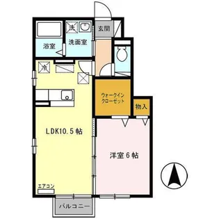 グランモア B【1階】の間取り