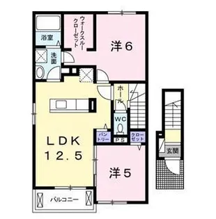 カーサ・ルーチェ【2階】の間取り