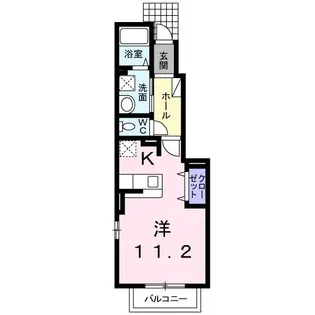 メゾンカメリアII【1階】の間取り