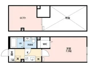 アザーレ・ブラン南生田【2階】の間取り