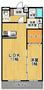 マンションプラチードグランデ【1階】の間取り