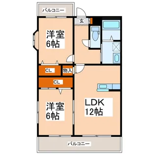 グランディールIII【1階】の間取り