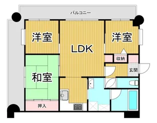 ヴァンヴェール甲風園【2階】の間取り