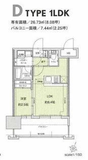 ドゥーエ赤坂【12階】の間取り