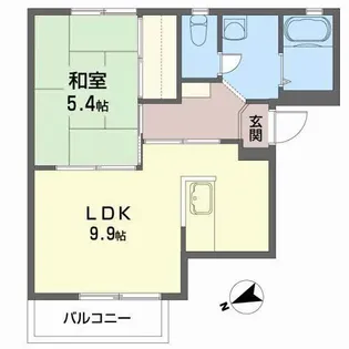 グリーンヒル扇田【1階】の間取り
